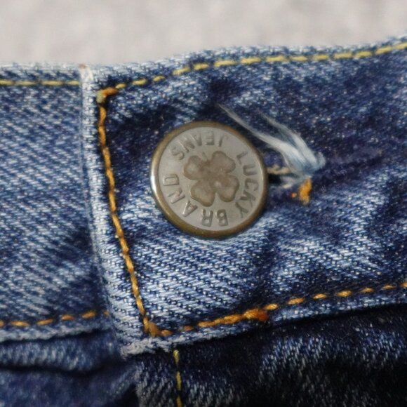 Lucky Brand Cut Off Shorts Women's Size 10/30 Blue Denim Distressed Casual - Picture 3 of 13